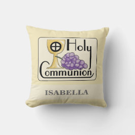 Eerste communautaire druiven en beker,  kussen