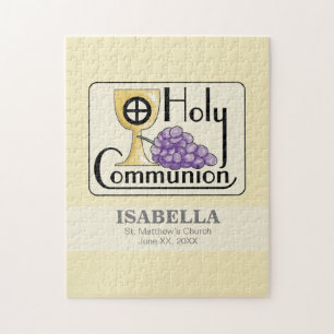 Eerste communautaire druiven en beker, legpuzzel