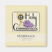 Eerste communautaire druiven en beker, magneet (Voorkant)