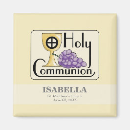 Eerste communautaire druiven en beker,  magneet