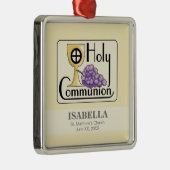 Eerste communautaire druiven en beker,  metalen ornament (Rechts)