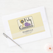 Eerste communautaire druiven en beker,  rechthoekige sticker (Envelop)