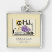 Eerste communautaire druiven en beker,  sleutelhanger (Voorkant)