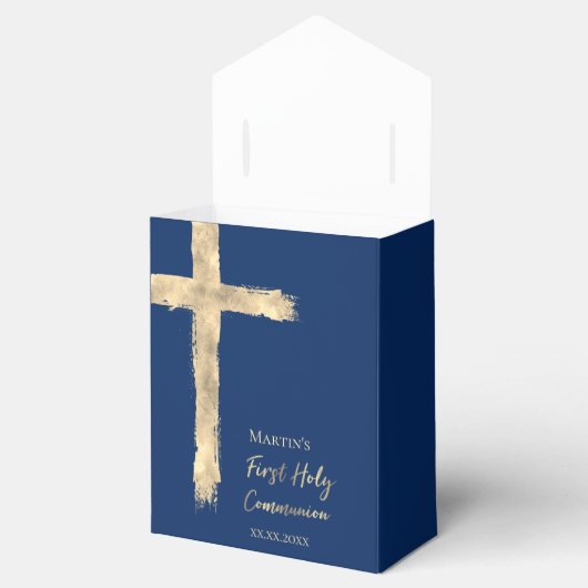 Eerste communautaire gouden kruising bedankdoosjes (Geopend)