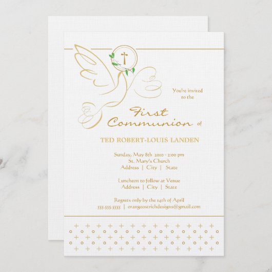 Eerste communautaire uitnodiging (Voorkant / Achterkant)