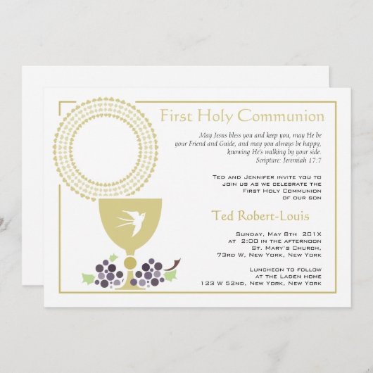 Eerste communautaire uitnodiging (Voorkant / Achterkant)