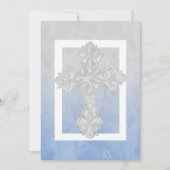 Eerste communautaire Waterverf Kruisgrijs en blauw Kaart (Voorkant)