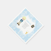 Eerste Commune Blonde Hair Boy Dank je Servet (Hoek)