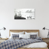Eerste communicatie met de inwoners van Prins Canvas Afdruk (Insitu (Slaapkamer))