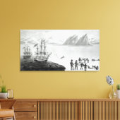 Eerste communicatie met de inwoners van Prins Canvas Afdruk (Insitu (Woonkamer))