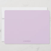 Eerste communie aankondiging voor meisje (Achterkant)