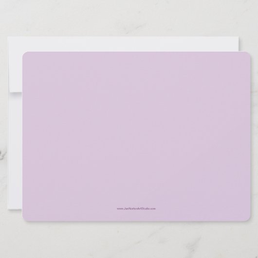 Eerste communie aankondiging voor meisje (Achterkant)