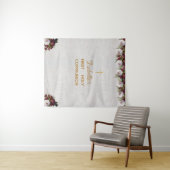 Eerste Communie Achtergrond | Marmeren Robijnrode  Wandkleed (In Situ (horizontaal))