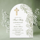 Eerste communie Baby's Breath-boog Kaart