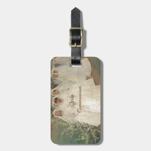 Eerste communie bagagelabel (Voorkant verticaal)