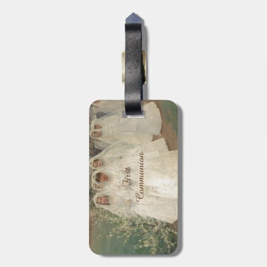 Eerste communie bagagelabel (Achterkant verticaal)