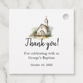 Eerste communie, Baptisme Floral Favor Tags Bedankjes Labels