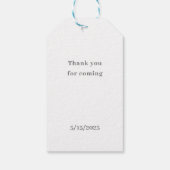 Eerste communie, beige eerste communie cadeaulabel (Achterkant)