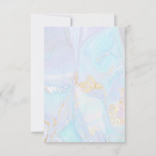 Eerste Communie blauw marmer Kaart (Achterkant)