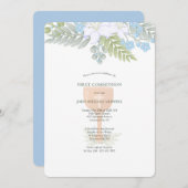 Eerste Communie Bloemen Kaart (Voorkant / Achterkant)