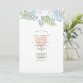 Eerste Communie Bloemen Kaart (Staand voorkant)