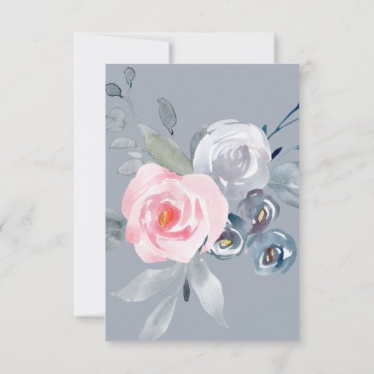 Eerste communie bloemencirkel decor kaart (Achterkant)