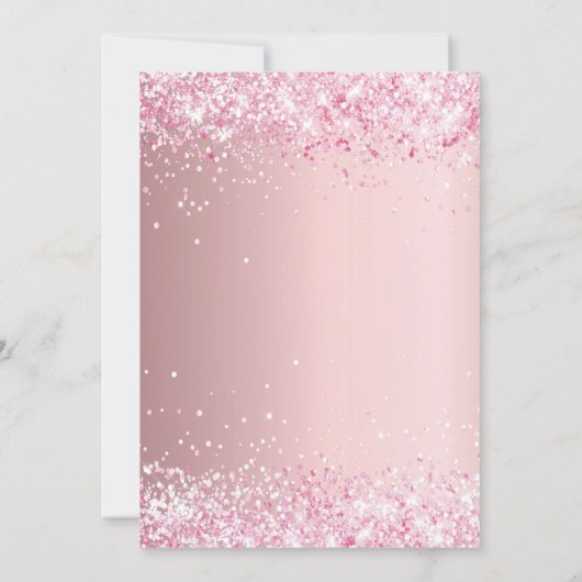 Eerste communie blush roze kaart (Achterkant)