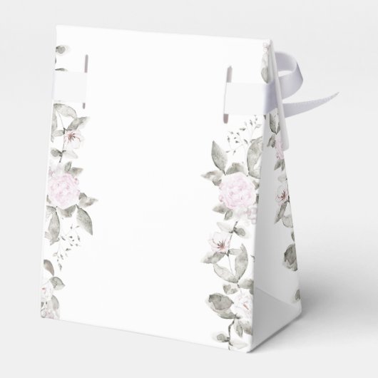 Eerste Communie bord Bloemen Favor Box Bedankdoosjes (Achterkant)