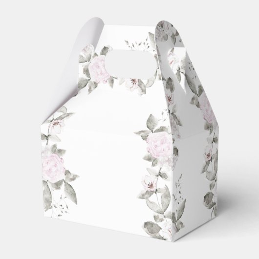 Eerste Communie bord Bloemen Favor Box Bedankdoosjes (Achterkant)