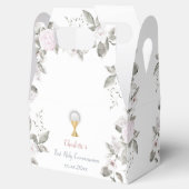 Eerste Communie bord Bloemen Favor Box Bedankdoosjes (Geopend)