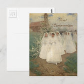 Eerste communie briefkaart (Voorkant / Achterkant)