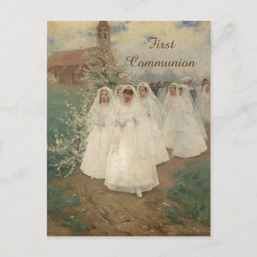 Eerste communie briefkaart (Voorkant)