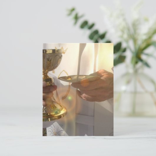 Eerste Communie Briefkaart (Staand voorkant)