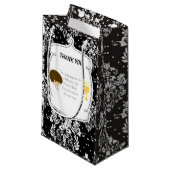 Eerste communie Brunette Hair Boy Dank u Klein Cadeauzakje (Voorkant Gekanteld)