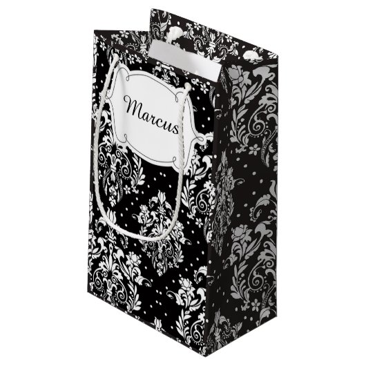 Eerste communie Brunette Hair Boy Dank u Klein Cadeauzakje (Achterkant Gekanteld)