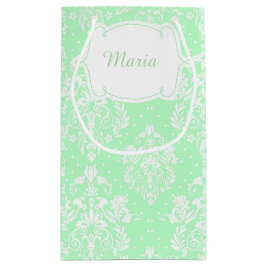 Eerste communie Brunette Hair Girl Dank je Klein Cadeauzakje (Achterkant)