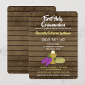 Eerste Communie Chalis druiven brood Kaart (Voorkant / Achterkant)