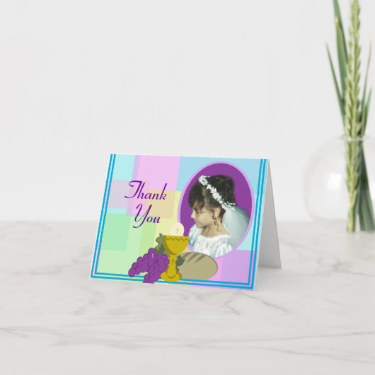 Eerste communie / dank u bedankkaart (Voorkant)