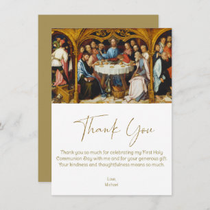 Eerste Communie Dank U Jezus bij Laatste Avondmaal