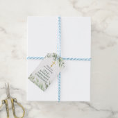 Eerste Communie Dank u Labels in Eucalyptus Cadeaulabel (Met Touw)