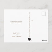 Eerste Communie Dank U Moderne Roze Foto Briefkaart (Achterkant)