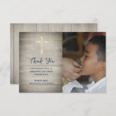 Eerste Communie dankbetuiging kaart (Voorkant / Achterkant)