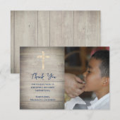 Eerste Communie dankkaart Kaart (Voorkant / Achterkant)