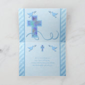 Eerste Communie Dankkaart voor een Jongen Bedankkaart (Binnen)