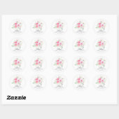 Eerste Communie Delicate Petals Ronde Sticker (Vel)