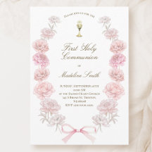 eerste communie delicate pioenen lijst