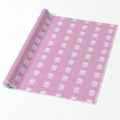 Eerste communie dochter, Roze Cadeaupapier (Uitgerold)