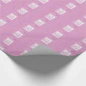 Eerste communie dochter, Roze Cadeaupapier (Hoek)