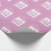 Eerste communie dochter, Roze Cadeaupapier (Hoek)