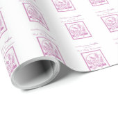 Eerste communie dochter, Roze Cadeaupapier (Rol Hoek)